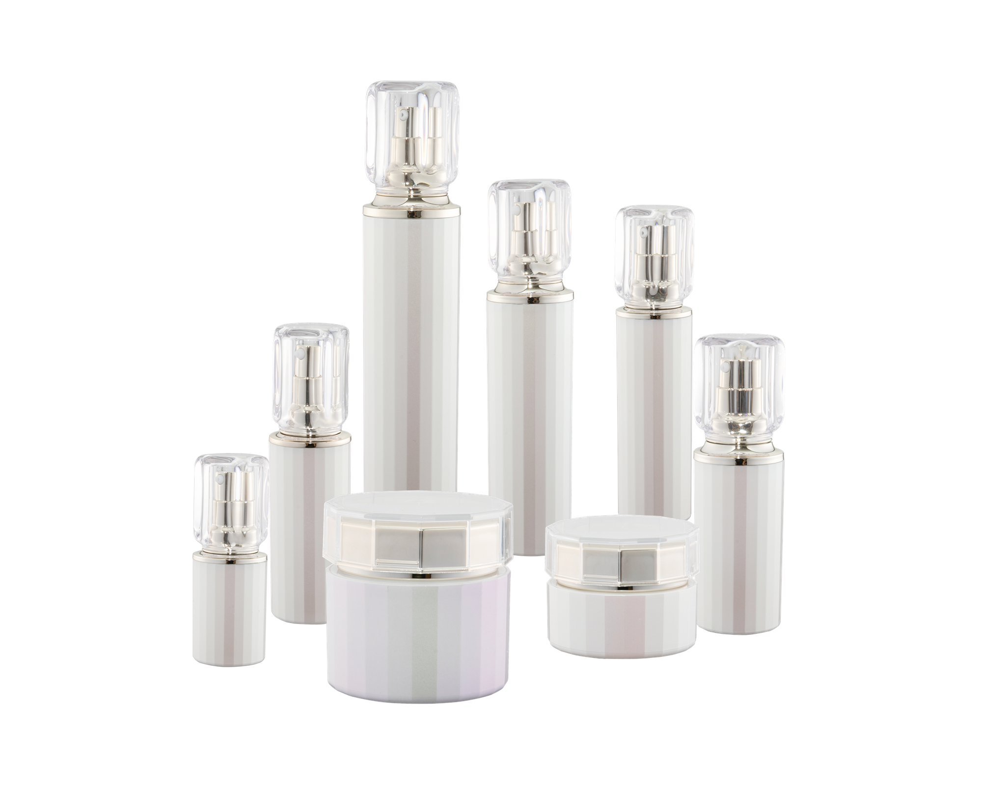 صنع مصنع KR-4009 برطمان أكريليك عبوة مستحضرات تجميل للسفر زجاجة مستحضرات تجميل